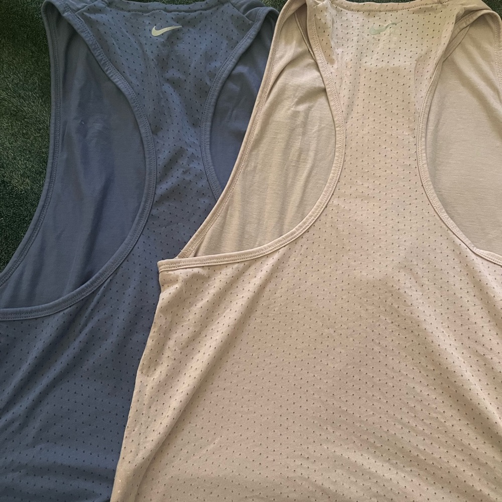 Set of 2 Nike Dri Fit Run tanks
